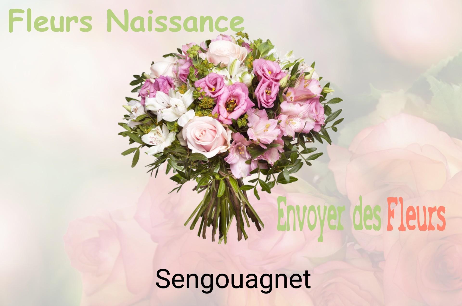 Bouquet de fleurs de naissance livré à Sengouagnet